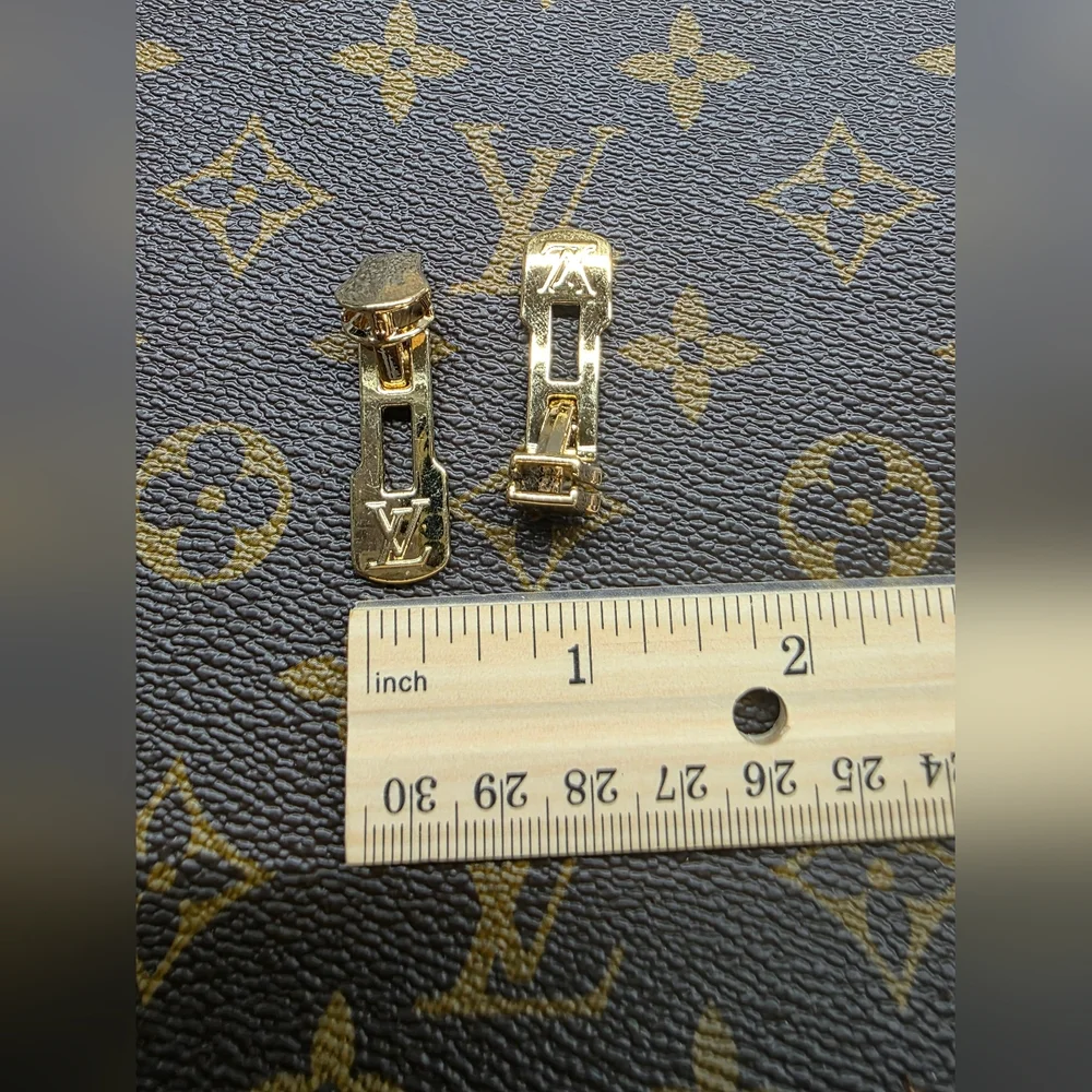 Louis Vuitton Gold Zipper Pulls Replacment X2